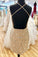 Stunning Bodycon Short Prom Dresses Backless Beading Homecoming Dresses