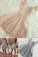 Gray A-Line Spaghetti Strap V-Neck Sleeveless Lace Homecoming Dresses Graduation Dresses