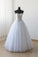 Pretty Lace Up White Ball Gown Beading Princess Dresses Wedding