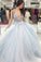 Floral Appliques Tulle Graduation Gown A-line V-neck Long Prom Dresses