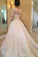 Amazing Long Sleeves Ball Gown Long Ivory Lace Wedding