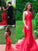 New Fashion Red with Straps Backless Prom Dress Open Backs Evening Formal Gowns