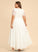 Asymmetrical Chiffon V-neck Ashlyn Wedding Dress Lace Wedding Dresses A-Line