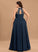 Fabric Floor-Length A-Line Illusion Silhouette Length Scoop Lace Straps&Sleeves Neckline Karsyn One Shoulder Bridesmaid Dresses