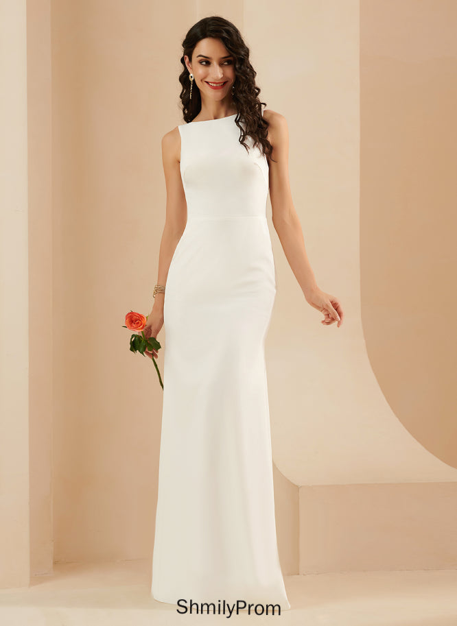Wedding Crepe Trumpet/Mermaid Stretch Dress Wedding Dresses Chloe Floor-Length