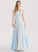 Lace Beading Floor-Length Kaitlin Off-the-Shoulder A-Line Sequins Prom Dresses With Chiffon