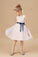 Sleeveless Lace Tulle Satin Flower Girl Dresses With Bowknot Satin-Sash