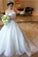 Amazing Off The Shoulder Ivory Lace Tulle Long Wedding Dresses Bridal