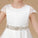 A-line Floor Length Bowknot Ivory Satin Flower Girl Dresses With Rhinestones Waist