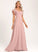 Embellishment A-Line V-neck Floor-Length Ruffle Neckline Fabric Length Silhouette Ayla A-Line/Princess Sleeveless Bridesmaid Dresses