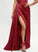 Elisa Floor-Length Prom Dresses A-Line V-neck Satin