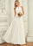 A-Line Chiffon Wedding Leticia Dress Scoop Wedding Dresses Floor-Length