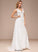 Lace Train Aurora A-Line V-neck Chiffon Wedding Dresses Dress Wedding Sweep