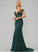 Prom Dresses Sequins Trumpet/Mermaid Sweep Juliette Train With Beading Crepe Stretch Off-the-Shoulder