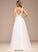 Wedding Wedding Dresses V-neck Alayna With Sequins Lace Tulle A-Line Dress Train Sweep