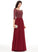 A-Line Floor-Length With Sequins Prom Dresses Beading Chiffon Elena Scoop