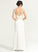 Crepe Heidi Stretch Dress Wedding Sheath/Column Lace Wedding Dresses Floor-Length Scoop