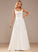 Wedding Dress Sequins A-Line Lace Square Nevaeh With Floor-Length Chiffon Wedding Dresses