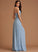 Pleated Embellishment V-neck Neckline Fabric Floor-Length Silhouette Length A-Line Marely A-Line/Princess Natural Waist Bridesmaid Dresses
