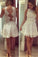 See through Lace Short A-Line Cute Sexy Cheap Dresses for Homecoming Graduation Dress