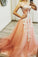 Sweetheart Strapless Open Back Tulle Prom Dresses with Appliques