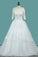2021 Wedding Dresses A Line Mid-Length Sleeves Tulle With