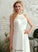 Scoop Chiffon Wedding Lace A-Line Floor-Length Chasity Dress Wedding Dresses