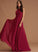 Lace Straps&Sleeves Silhouette Fabric Floor-Length A-Line Neckline Length Scoop Fernanda Trumpet/Mermaid Natural Waist Bridesmaid Dresses