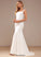 Wedding Yazmin Train Wedding Dresses Sweep Chiffon Dress Trumpet/Mermaid Square Lace