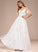 Poll Shoulder Dress With Floor-Length Tulle Wedding Dresses Sequins A-Line Lace Cold Beading Wedding