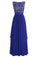 Long Chiffon Bridesmaid Dress V-back Evening Gown Prom Party Dress