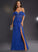 Tulle With Thirza Prom Dresses Sheath/Column Floor-Length Sweetheart Feather