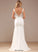 Square Sweep Trumpet/Mermaid Wedding Dresses Stephany Dress Train Chiffon Wedding Lace
