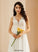 Wedding Dresses With Knee-Length Wedding Lace Chiffon Dress V-neck A-Line Miriam Sequins