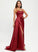 Elisa Floor-Length Prom Dresses A-Line V-neck Satin