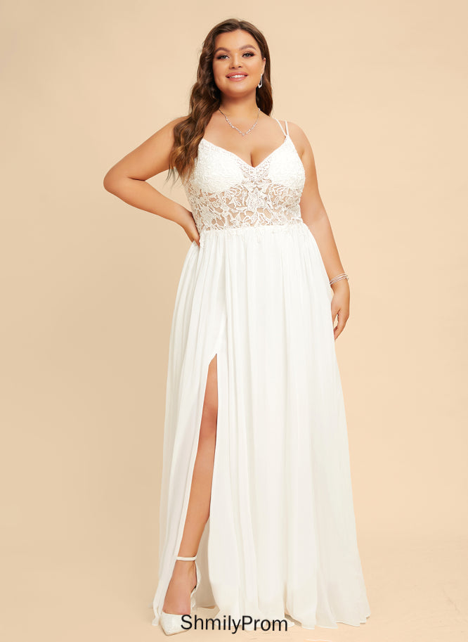 Floor-Length Chiffon V-neck With Wedding Zara Dress Wedding Dresses Lace A-Line Beading