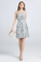 Sleeveless Jewel Lace Sequins Mini Homecoming Dress
