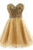Short Tullle Sequins Homecoming Dress Prom Gown