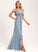 Fabric Length V-neck A-Line Ruffle Neckline Floor-Length Silhouette Embellishment Isla Floor Length Scoop Bridesmaid Dresses