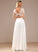 V-neck Sequins Dress Wedding A-Line Wedding Dresses Winifred Lace Floor-Length With Chiffon