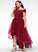 A-Line Bow(s) Tulle Lace Asymmetrical Beading With Off-the-Shoulder Alissa Sequins Prom Dresses