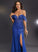 Tulle With Thirza Prom Dresses Sheath/Column Floor-Length Sweetheart Feather
