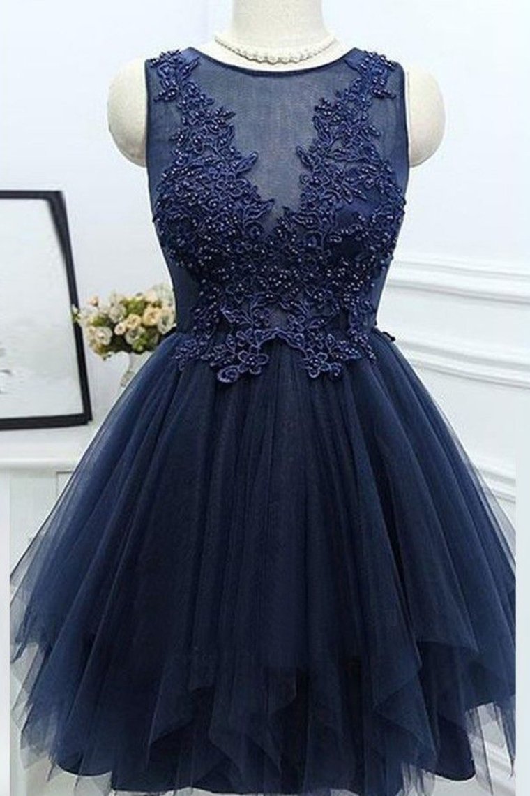 2024 Scoop Homecoming Dresses A Line Tulle With