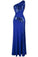 One Shoulder Sleeveless Sequin Maxi Prom Dresses