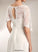 V-neck Adrienne Sheath/Column Dress Chiffon Wedding Dresses Lace Wedding Floor-Length