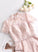 High Lace Floor-Length A-Line Prom Dresses Eden Chiffon Neck Illusion