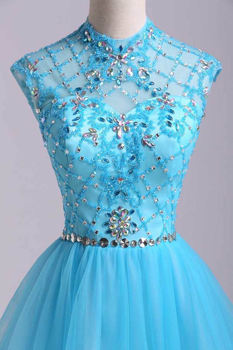 Homecoming Dresses Color Blue Size 0 2 4 6 Ship Today