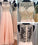 Stunning A-line Round Neck Beading Long Chiffon Prom Dresses Evening Dresses