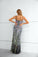 Fashion Spaghetti Straps Sequins Floor Length Mermaid Prom Dresses
