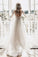 Chic Long Backless Ivory Wedding Dresses With Sleeves Charming Bridal Gown